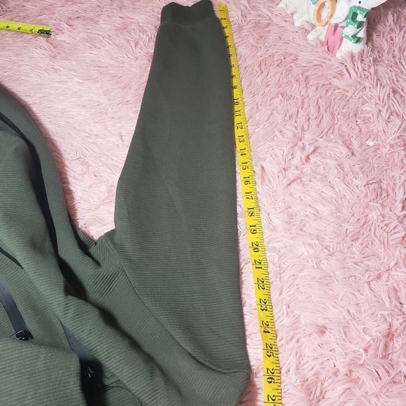 Alcott men zip up sweater military green size L - Picture 8 of 8